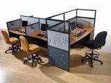 New Modern Wooden Workstation Table Used Glass Office Partition (SZ-WST797)