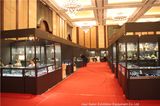 Black Foldable Glass Cabinet for Trade Fair Booth