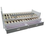 Storage Toddler Bed, Children Bed with Guard Rail