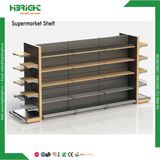 Double Side Wooden Cover Plain Back Supermarket Shelf