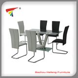 Best Selling Fashion Style Glass Dining Table (DT076)