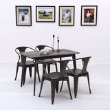 Wholesale Durable Metal Cafe Restaurant Table and Chair (SP-CT763)