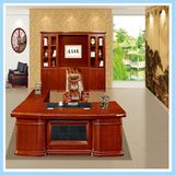 Large Executive Office Arc Shaped Luxury Wooden Boss Table