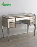Factory Direct Antique Golden Colour Mirror Dresser Table