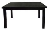 Solid Wood Black Hotel Dining Table