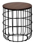 Morden Industrial Dining Coffee Metal Wire Wooden Marble Top Table
