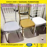 Metal Wholesale Wedding Chair Tiffany Stackable Siliver Durable Use