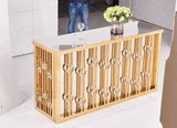 Wedding Table Golden Metal Centre Bar Table
