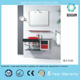 China Wholesale Glass Basin/Glass Washing Basin with Mirror (BLS-2120)