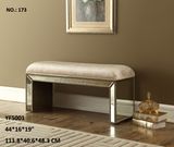 2017 New Bedroom Room Furniture Antique Silver Bench