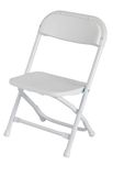 White Kids Plastic Folding Chairs