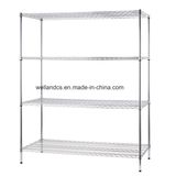 Heavy Loading Adjustable Chrome Metal Fabric Wire Storage Rack Shelf