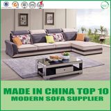 Living Room Velvet Fabric Sectional L-Shape Corner Sofa