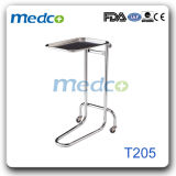 Medical Height Adjustable Stainless Steel Mayo Table Stand, Hospital Surgery Operation Mayo Trolley