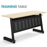 Flip up Table Top Training Table with Removable Metal Base