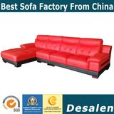 Modern L Shape Genuine Leather Home Furniture Sofa (B. 938)