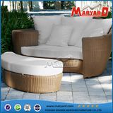 Rattan Sofa Bed Outdoor Wicker Sofa Round Bed for Garden