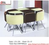 Modern Tempered Glass Dining Table