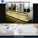 High Quality New Design Modern Acrylic LED Office Reception Desk