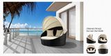 Outdoor Furniture Sun Bed Patio Lounge with Umbrella