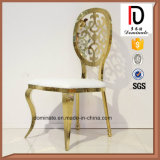 Unique Pattern Round Back Chair Luxury Banquet Gold Gilt Chair
