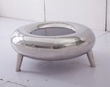 UFO Coffee Table, Stainless Steel Round Coffee Table, Round Tea Table T-97