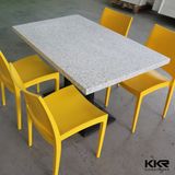 4 Seater Artificial Stone Restaurant Tables and Chairs