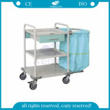 AG-Ss017 Medical Instruments Metal Frame Hospital Linen Laundry Trolley