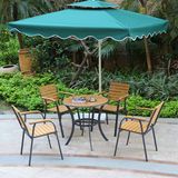 Patio Gaden Home Hotel Office Aluminum Polywood Table and Arm Chair (J805)