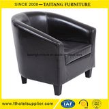 Colorful Single Seater Leather Cafe Sofa
