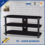 Modern Design Black Metal Glass TV Stand