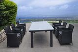 Outdoor Furniture Wicker Dinng Set Chairs and Table