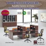 Modern Style Office Furniture Oak Wooden Workstation