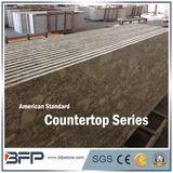 Natural Stone Yellow Granite Countertop with Chamfer, Bullnose, Bevel