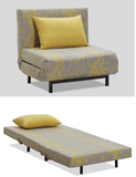 All Metal Frame Single Sofa Bed for Hotel Project