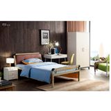Metal Bunk Bed with Writting Desk for Student Dormitory Room