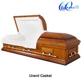 Wholesale Adult Wooden Western Competitive Velvet Casket and Coffin