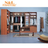 European Style Solid Wood Bedroom Clothes Wardrobe Furniture