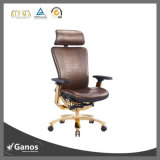 Full Leather Expensive Office Chair with Good Lumbar Support