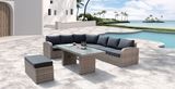 Garden Rattan Patio Outdoor Home Hotel Office Wales Lounge Outdoor Sofa Set (J652)