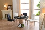 Antique Round Granite Dining Table for Banquet Wedding Events