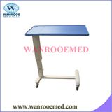 Steel Adjustable Two Sections Tabletop Over Bed Table