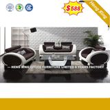 Modern Living Room Furniture Hotel Reception Leather Sofa (HX-SN045)