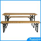 Wooden Beer Table with Foldable Legs