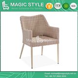 Outdoor Dining Chair with Arm Rattan Wicker Dining Chair Hotel Project Club Chair Garden Rattan Chair Patio Dining Chair