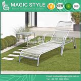 2013 New Design Outdoor Sunlounger Rattan Sunbed Beach Patio Beach Lounge