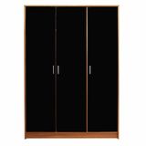 Modern Wooden Wardrobe with 3-Doors