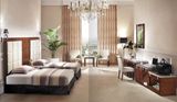 Hotel Double Standard Room Modern Style Fabric Headboard and Modern Bedroom Furniture (GLB-204)