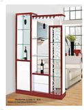 Kitchen Rack Design Wood Wine Cabinet Glass