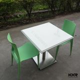 Kingkonree Restaurant Table Solid Surface Fast Food Restaurant